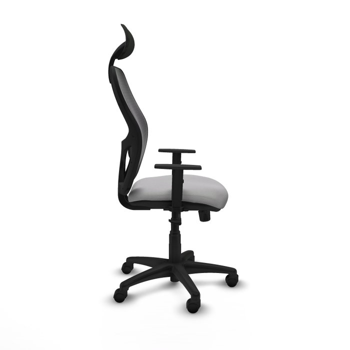 PIQUERAS Y CRESPO Silla de oficina Alocén con mecanismo Sincro, Gris claro/Negro PIQUERAS Y CRESPO Silla de oficina Alocén con mecanismo Sincro, Gris claro/Negro