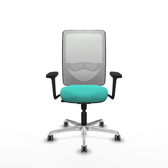 PIQUERAS Y CRESPO Silla de oficina Zulema con mecanismo Sincro, Turquesa y Blanco PIQUERAS Y CRESPO Silla de oficina Zulema con mecanismo Sincro, Turquesa y Blanco