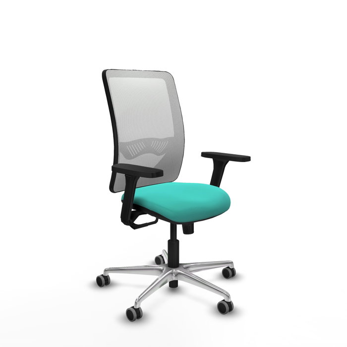 PIQUERAS Y CRESPO Silla de oficina Zulema con mecanismo Sincro, Turquesa y Blanco PIQUERAS Y CRESPO Silla de oficina Zulema con mecanismo Sincro, Turquesa y Blanco