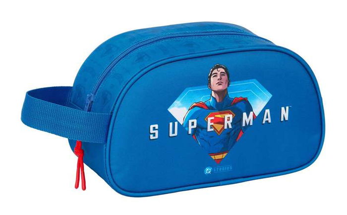 Safta Neceser 1 Asa Adapt.Carro Superman 26x15x12 Cm