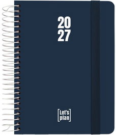 GRAFOPLAS Agenda Anual 2027 A6 Azul Oscuro