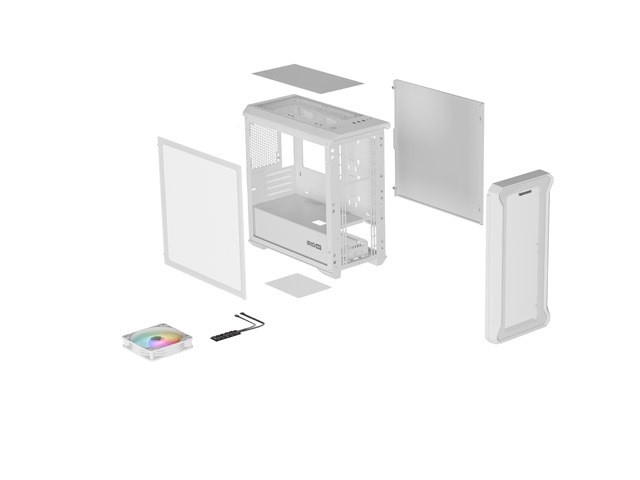 Genesis Irid 503 Lite ARGB Blanca Mini Torre con Ventana, sin Fuente de Alimentación, 2xUSB 2.0, 1xUSB 3.0, 2xJack, 1xVentilador 120mm ARGB Genesis Irid 503 Lite ARGB Blanca Mini Torre con Ventana, sin Fuente de Alimentación, 2xUSB 2.0, 1xUSB 3.0, 2xJack, 1xVentilador 120mm ARGB