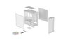Genesis Irid 503 Lite ARGB Blanca Mini Torre con Ventana, sin Fuente de Alimentación, 2xUSB 2.0, 1xUSB 3.0, 2xJack, 1xVentilador 120mm ARGB