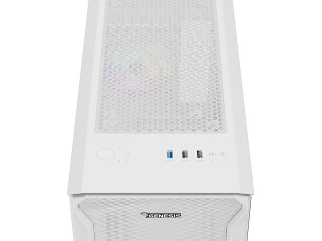 Genesis Irid 503 Lite ARGB Blanca Mini Torre con Ventana, sin Fuente de Alimentación, 2xUSB 2.0, 1xUSB 3.0, 2xJack, 1xVentilador 120mm ARGB Genesis Irid 503 Lite ARGB Blanca Mini Torre con Ventana, sin Fuente de Alimentación, 2xUSB 2.0, 1xUSB 3.0, 2xJack, 1xVentilador 120mm ARGB