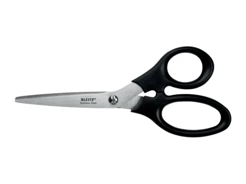 Leitz Tijera de oficina de acero inoxidable 185 mm negro