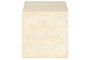 DKD Home Decor Mesita Auxiliar Magnesia Símil Mármol Beige