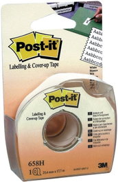 POST-IT Cinta adhesiva 18mx25mm para ocultar y etiquetar 658-hd