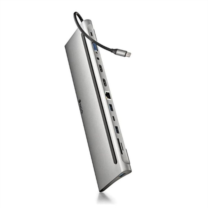 NGS WonderDock12 Hub USB-C 12 en 1 Gris NGS WonderDock12 Hub USB-C 12 en 1 Gris