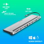 NGS WonderDock12 Hub USB-C 12 en 1 Gris