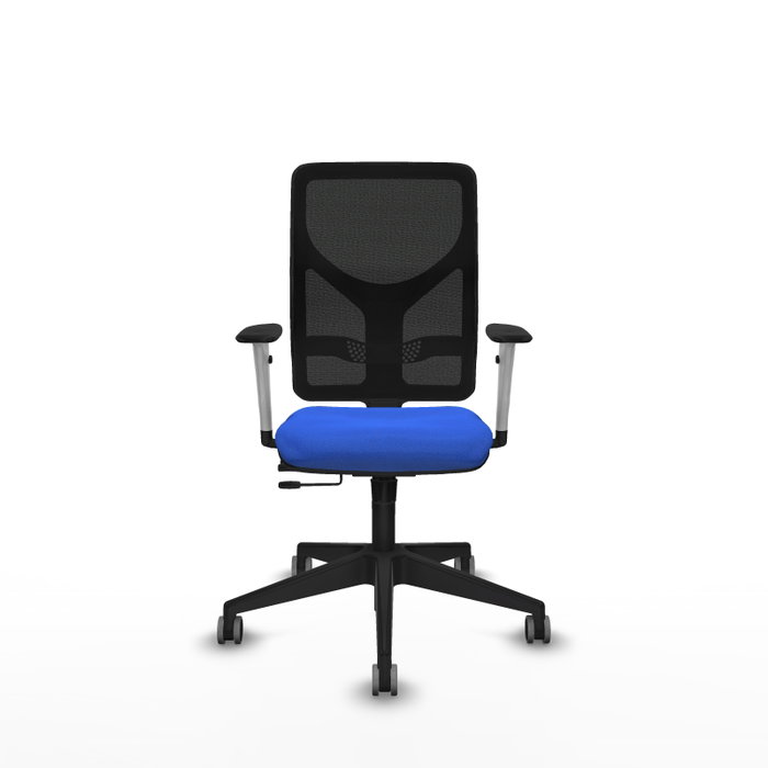 PIQUERAS Y CRESPO Silla de oficina Motilla con mecanismo Sincro/Traslack, Azul y Negro