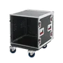 Gator Rack estándar para audio de 10U con ruedas - Negro