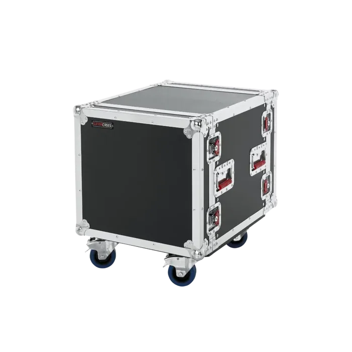 Gator Rack estándar para audio de 10U con ruedas - Negro