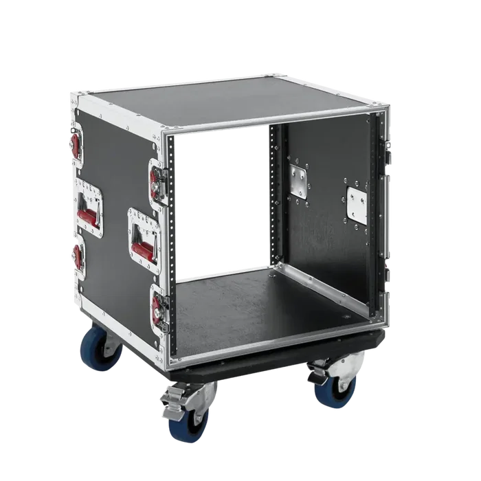 Gator Rack estándar para audio de 10U con ruedas - Negro