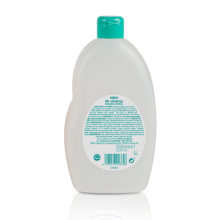 Nenuco Agua de Colonia para Bebés Menos Alcohol - 500 ml