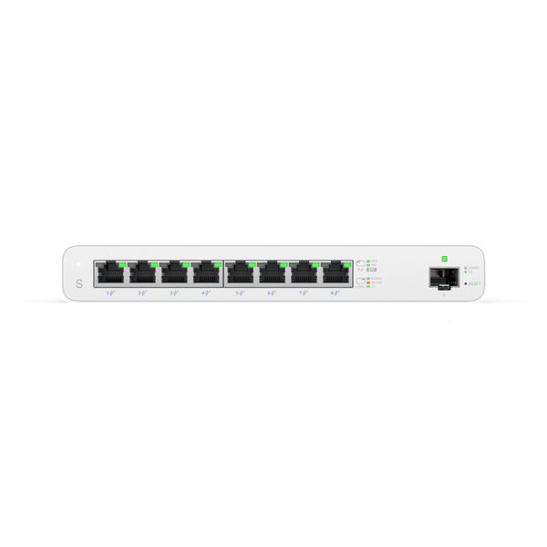 Ubiquiti UISP Switch, Switch PoE Gigabit para aplicaciones MicroPoP, 8 Puertos RJ45, 1 Puerto SFP