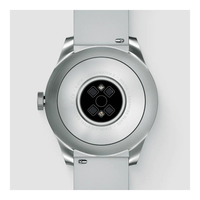 Withings ScanWatch 2 42mm blanca EKG, oxígeno en sangre, monitoreo de sueño