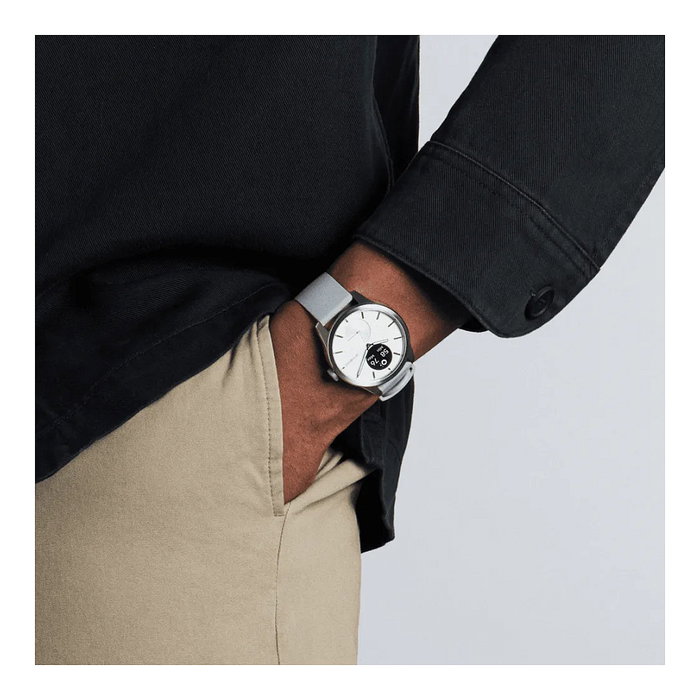 Withings ScanWatch 2 42mm blanca EKG, oxígeno en sangre, monitoreo de sueño