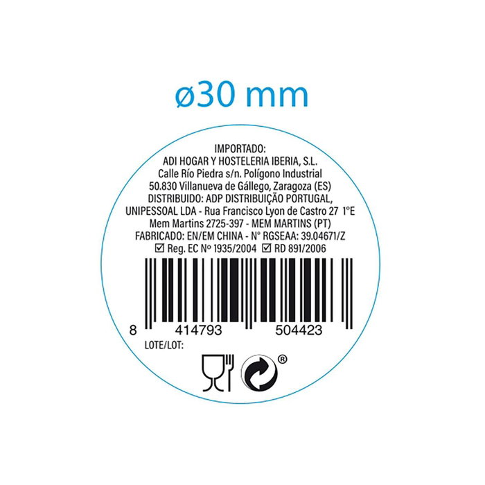 Tapa Atún Porcelana Gastro Fun Quid 10x7x4 cm (12 Unidades)