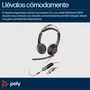 HP Poly Blackwire C5220 Auriculares con Micrófono USB-C, Cancelación de Ruido, Diadema Metálica Acolchada, Negro, para Negocios y Uso Diario
