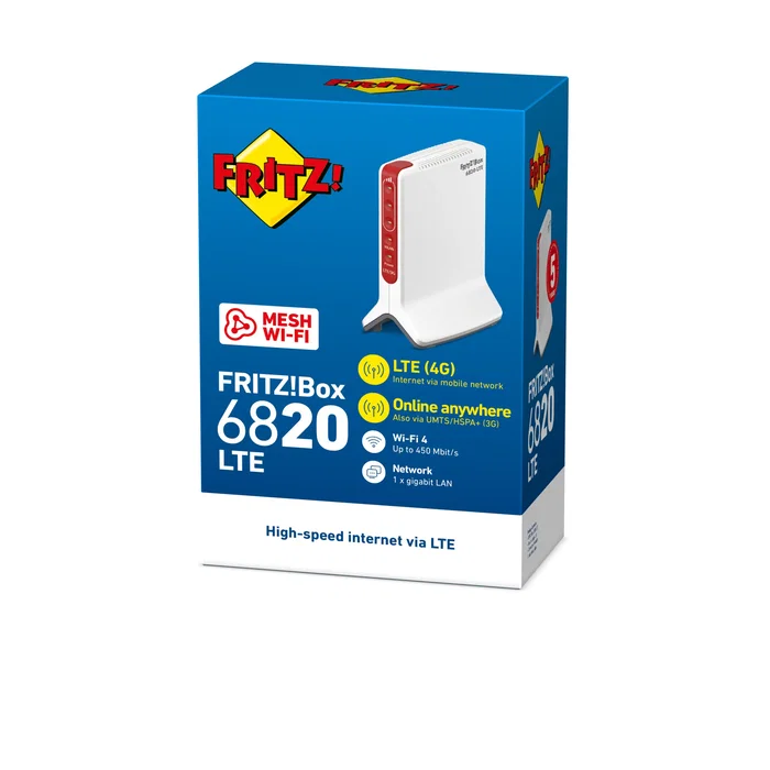 FRITZ! Box 6820 LTE V4 Edition International Rojo y Blanco