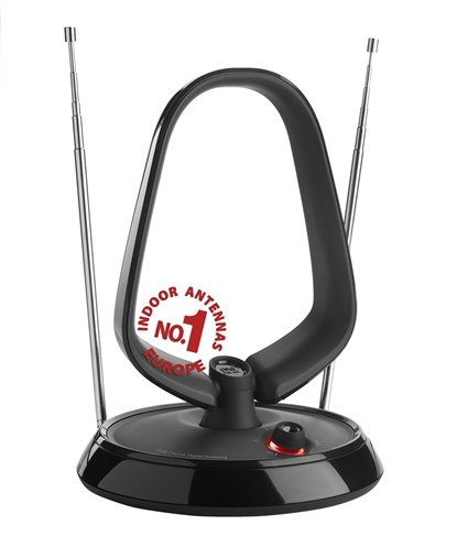 One For All SV9143 Antena Interior TV Amplificada 5G para Recepción Ultra HD y DVB-T