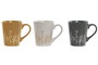 DKD Home Decor Set de Tazas Botanico de Gres 360ml