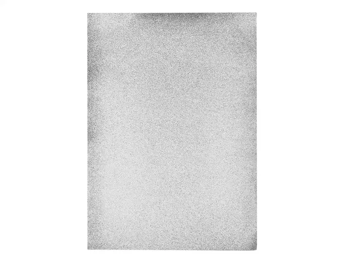 Liderpapel Goma eva con purpurina biodegradable Plata 50x70cm 2mm Liderpapel Goma eva con purpurina biodegradable Plata 50x70cm 2mm