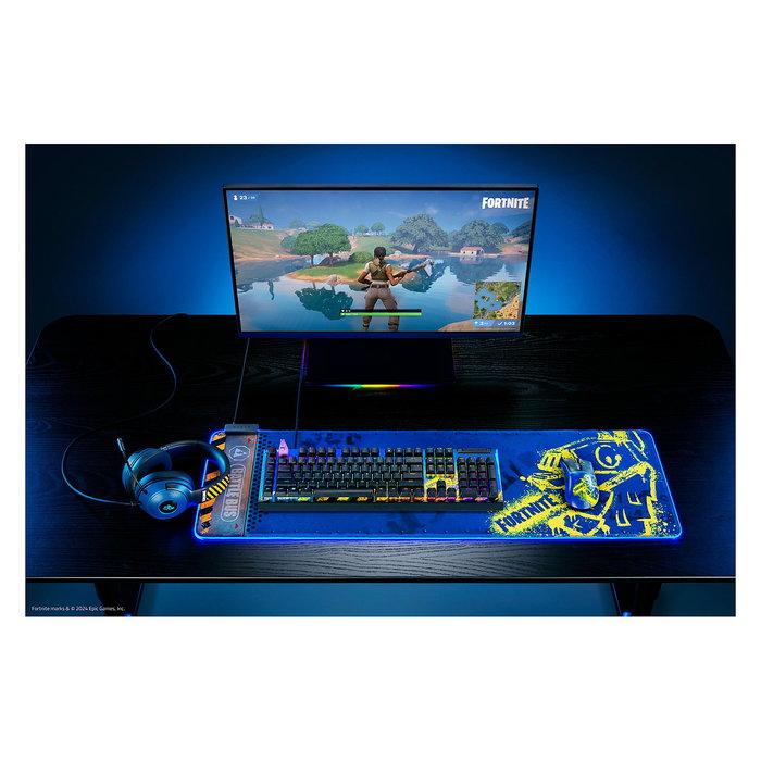 Razer Kraken V3 X - Fortnite Ed. Auriculares alámbricos para juego con sonido envolvente virtual 7.1 y retroiluminación multicolor