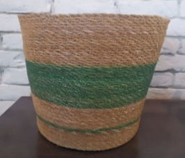 Inde Cesta Cónica de Seagrass para Almacenamiento, 35 cm (6 Unidades)