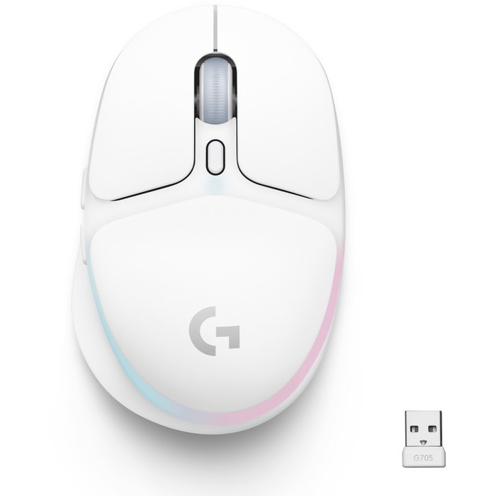 Logitech G705 Ratón Inalámbrico Gaming Blanco