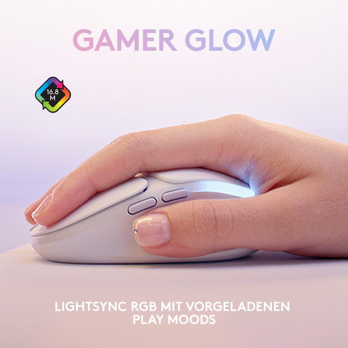Logitech G705 Ratón Inalámbrico Gaming Blanco