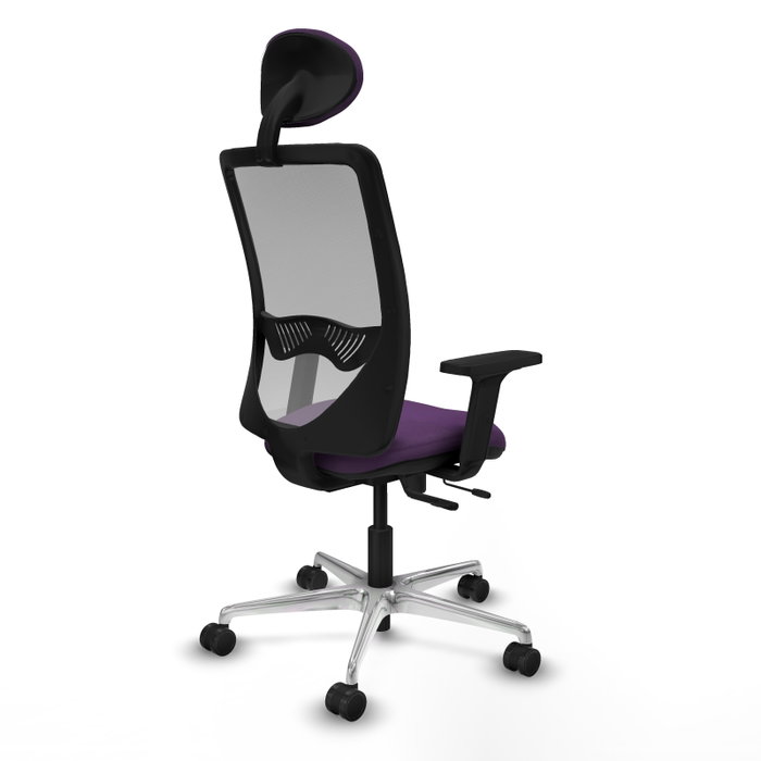 PIQUERAS Y CRESPO Silla de oficina Zulema Morado y Gris PIQUERAS Y CRESPO Silla de oficina Zulema Morado y Gris