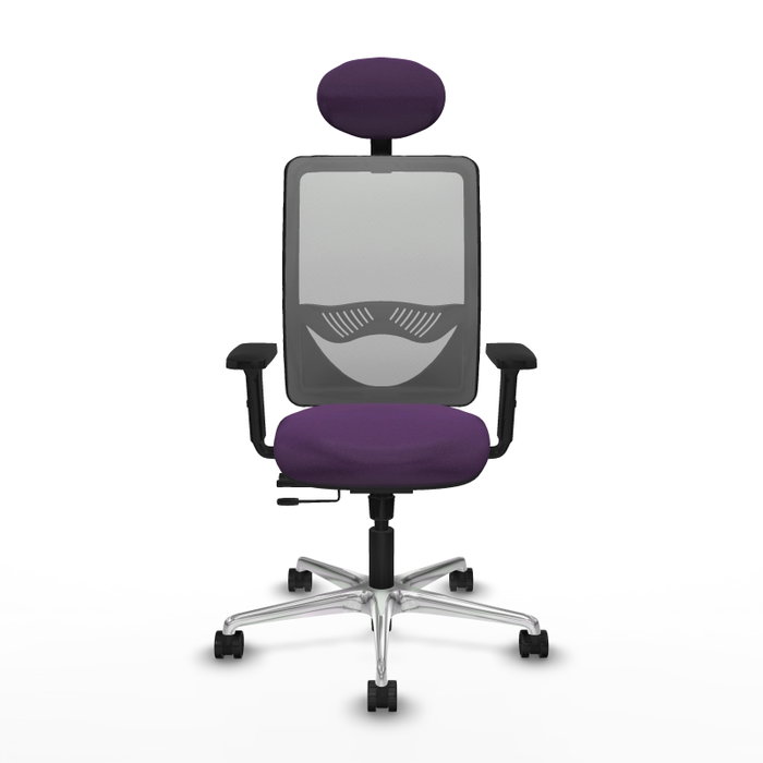 PIQUERAS Y CRESPO Silla de oficina Zulema Morado y Gris PIQUERAS Y CRESPO Silla de oficina Zulema Morado y Gris