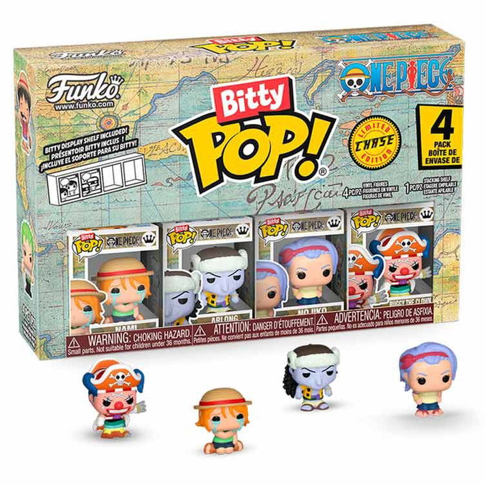 FUNKO Bitty POP! One Piece Nami Blister 4 Figuras Coleccionables con Base Acrílica