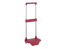 Carro Portamochilas Pequeño Granate 220x170x400 mm - Para Transportar Mochilas