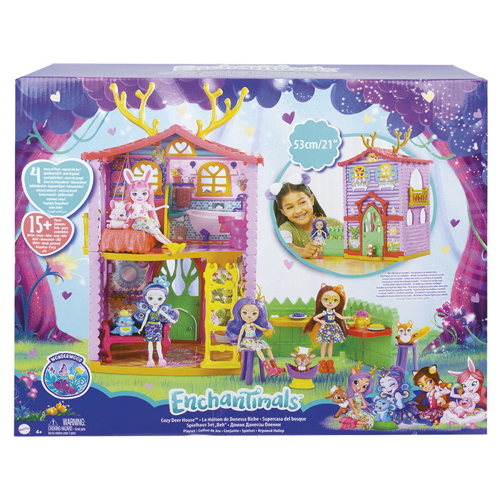 Enchantimals Muñeca Danessa Deer Con Casa Ciervo Gyj18 +4 años Enchantimals Muñeca Danessa Deer Con Casa Ciervo Gyj18 +4 años