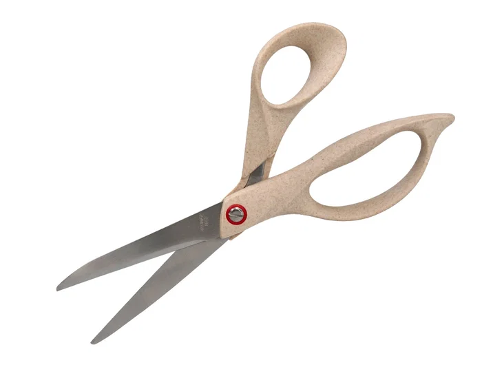 Liderpapel Tijera de Oficina Acero Inoxidable Mango Eco Fibra de Trigo 8' 21,5 cm en Blíster