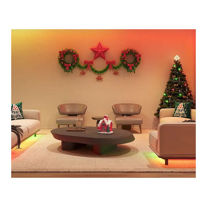 Govee Tira de Luz LED Inteligente H612A, Wi-Fi/Bluetooth, 5 Metros, Blanco, Control por Voz, Compatible con Alexa y Google Assistant, Multi-color