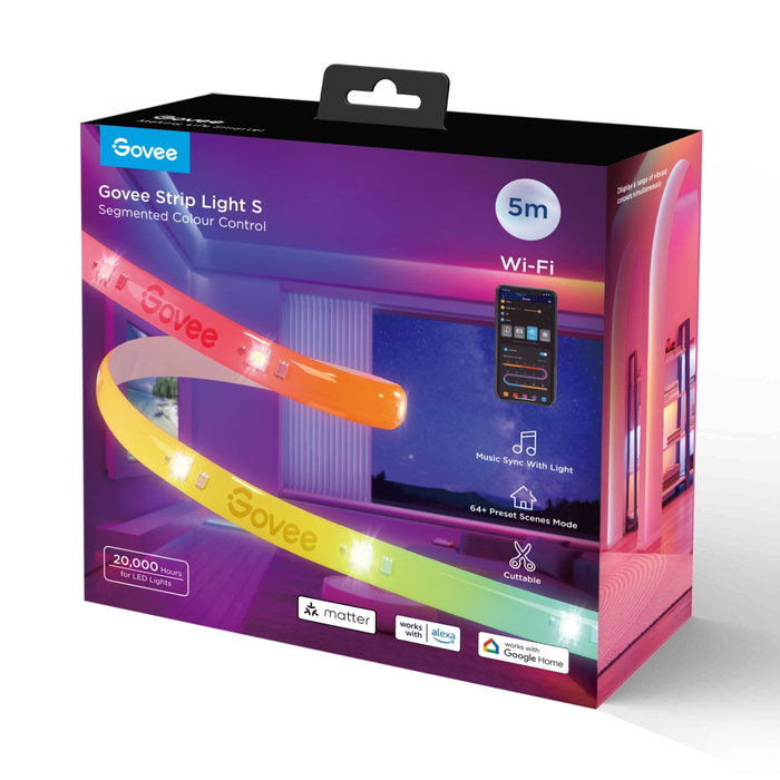 Govee Tira de Luz LED Inteligente Matter Ready 5m Blanco