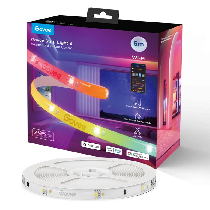 Govee Tira de Luz LED Inteligente Matter Ready 5m Blanco