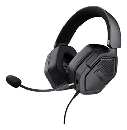 Trust Auriculares Gaming GXT 492 Carus Alámbricos con Micrófono Extraíble, Circumaurales, Conector 3.5 mm para PC, PS, Xbox, Switch, Negro