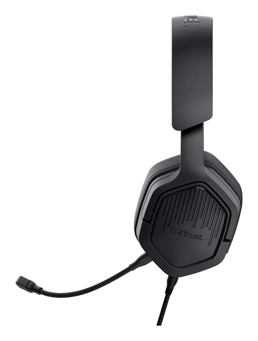 Trust GXT 492 Carus - Auriculares Gaming Diadema con Micrófono Boom Extraíble - Cable 3.5 mm, 50 mm, Circumaural Negro para PC, PlayStation, Xbox, Switch
