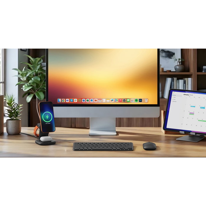 Satechi 3-in-1 Foldable Qi2 Charging Stand V2 Black Satechi 3-in-1 Foldable Qi2 Charging Stand V2 Black