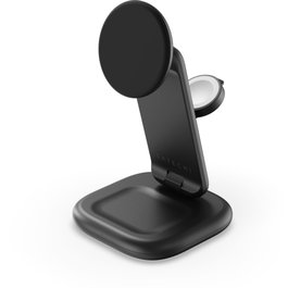 Satechi 3-in-1 Foldable Qi2 Charging Stand V2 Black