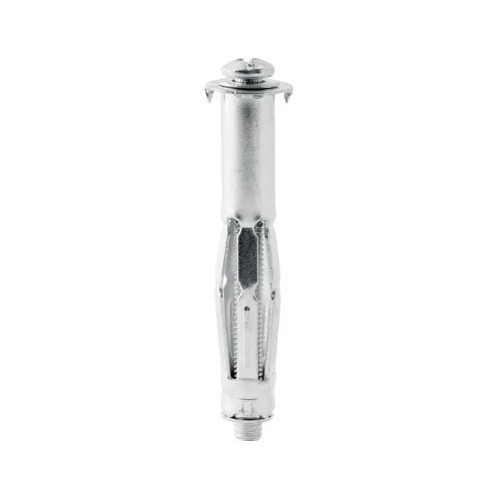 Rapid Taco de expansión metálico Ø13 x 65 mm, tornillo M6 x 75, resistencia 50 kg, para pladur y paredes huecas, blíster 10 uds