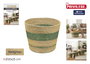 Inde Cesta Cónica Seagrass 30 cm (24 Unidades)