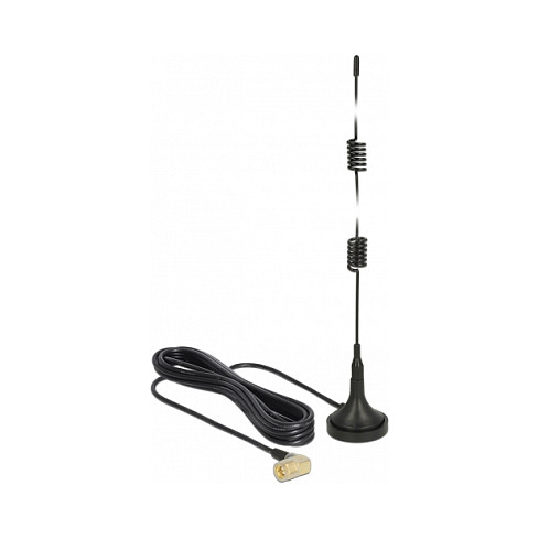 DeLOCK Antena LTE Omnidireccional con Conector SMA 90° y Base Magnética DeLOCK Antena LTE Omnidireccional con Conector SMA 90° y Base Magnética