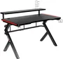 Mesa de Escritorio Gaming Huzaro HZ-Hero 5.0 RGB Negro Acero Fibra de carbono 116 x 69,5 x 59 cm