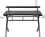 Mesa de Escritorio Gaming Huzaro HZ-Hero 5.0 RGB Negro Acero Fibra de carbono 116 x 69,5 x 59 cm