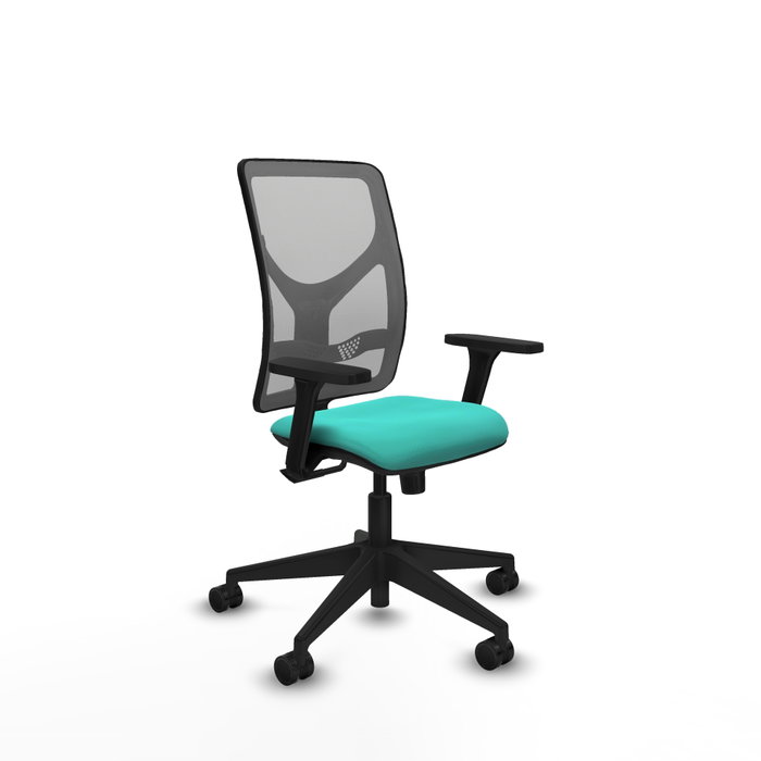 PIQUERAS Y CRESPO Silla de oficina Motilla con mecanismo Sincro, Turquesa y Gris PIQUERAS Y CRESPO Silla de oficina Motilla con mecanismo Sincro, Turquesa y Gris